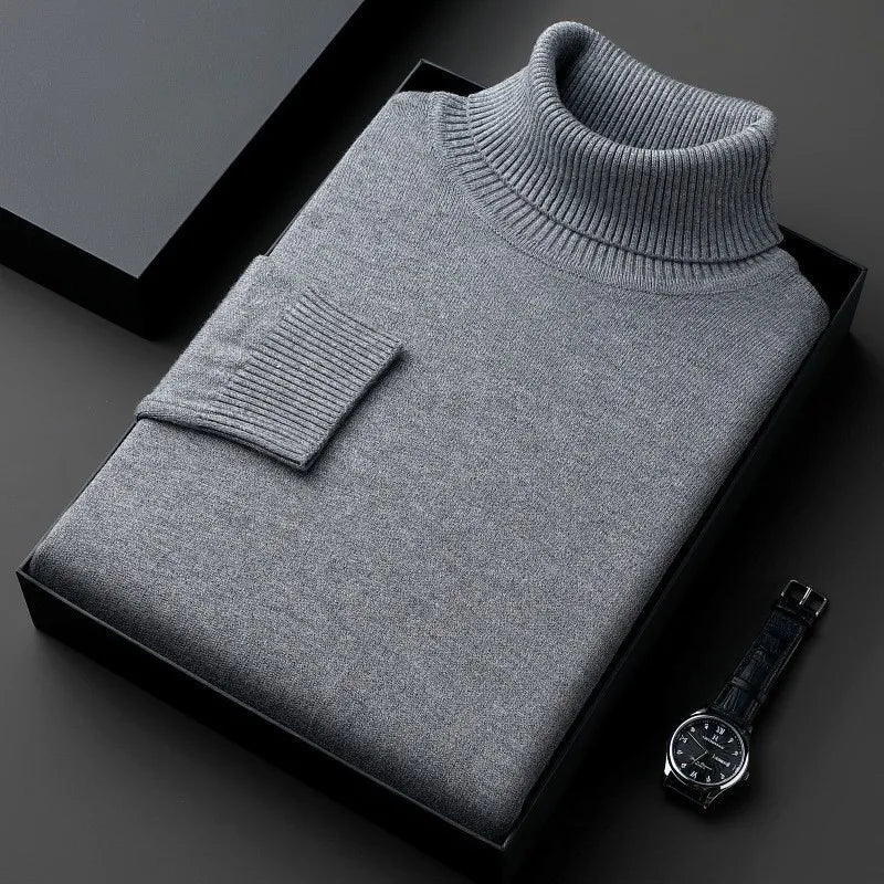 Herren Rollkragenpullover – Klassischer Pullover mit Rollkragen