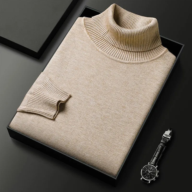 Herren Rollkragenpullover – Klassischer Pullover mit Rollkragen