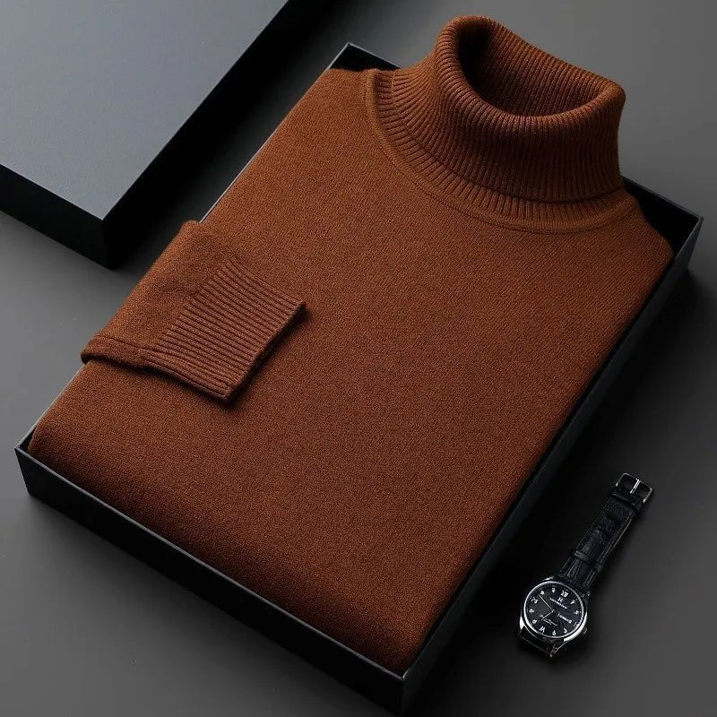 Herren Rollkragenpullover – Klassischer Pullover mit Rollkragen