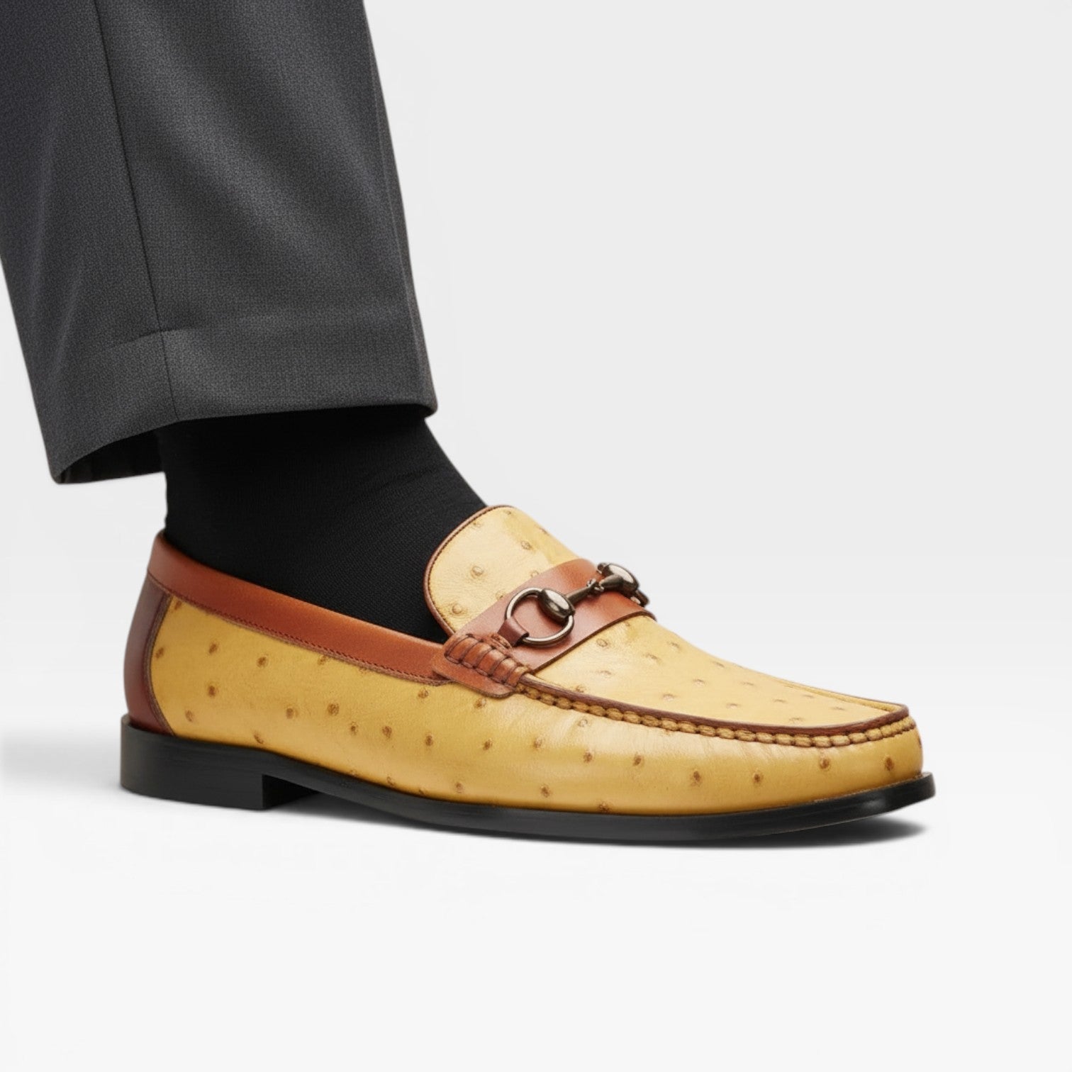 Herren Echtleder Bit Loafers – Klassische Slip-On Smarte Dressschuhe