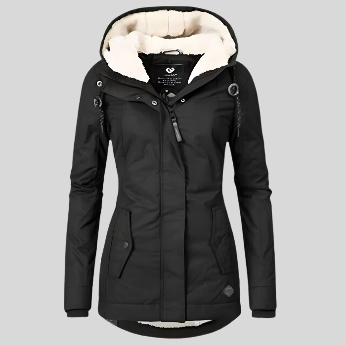 Damen Winterjacke mit Kapuze – Wasserdichter Parka mit warmer Fütterung