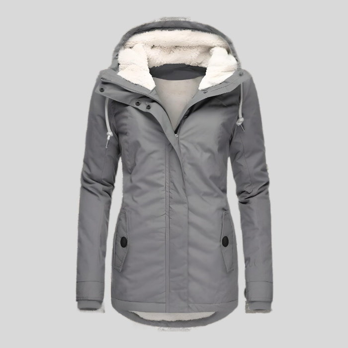 Damen Winterjacke mit Kapuze – Wasserdichter Parka mit warmer Fütterung