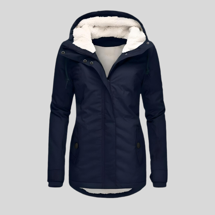 Damen Winterjacke mit Kapuze – Wasserdichter Parka mit warmer Fütterung