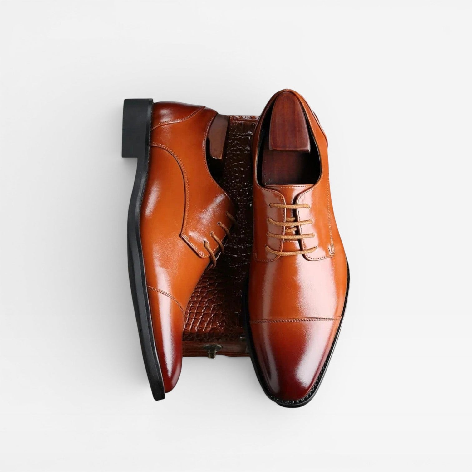 Herren Klassische Oxford-Schuhe – Leder-Dressschuhe für Geschäft und Hochzeit