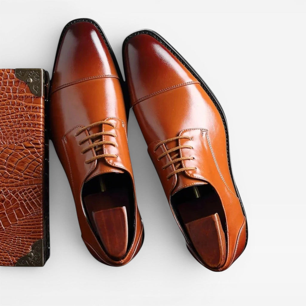 Herren Klassische Oxford-Schuhe – Leder-Dressschuhe für Geschäft und Hochzeit
