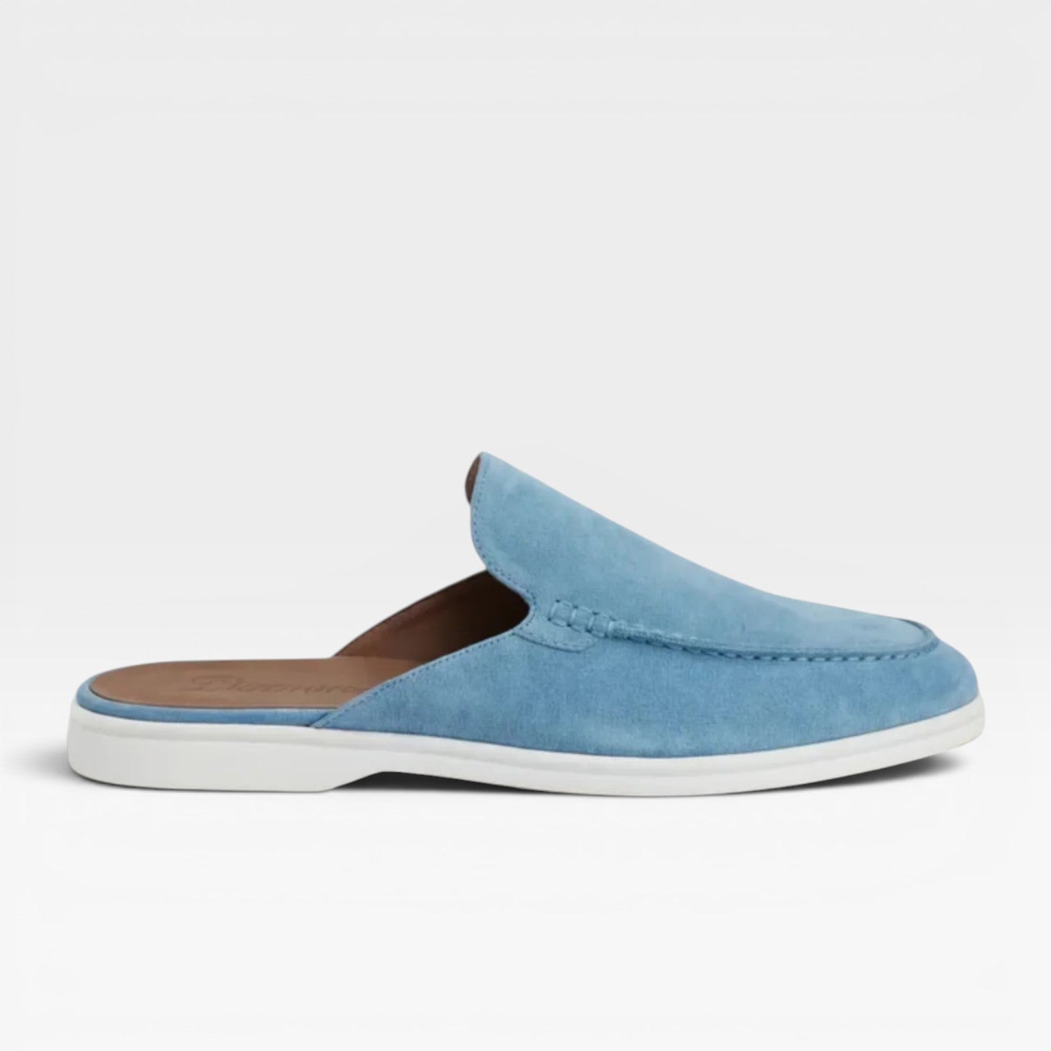 Herren Wildleder Mules – Rückenschuhe ohne Ferse, lässige Slipper