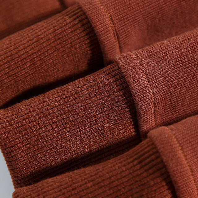 Herren Sweatshirt aus Baumwolle mit Polokragen und Streifen