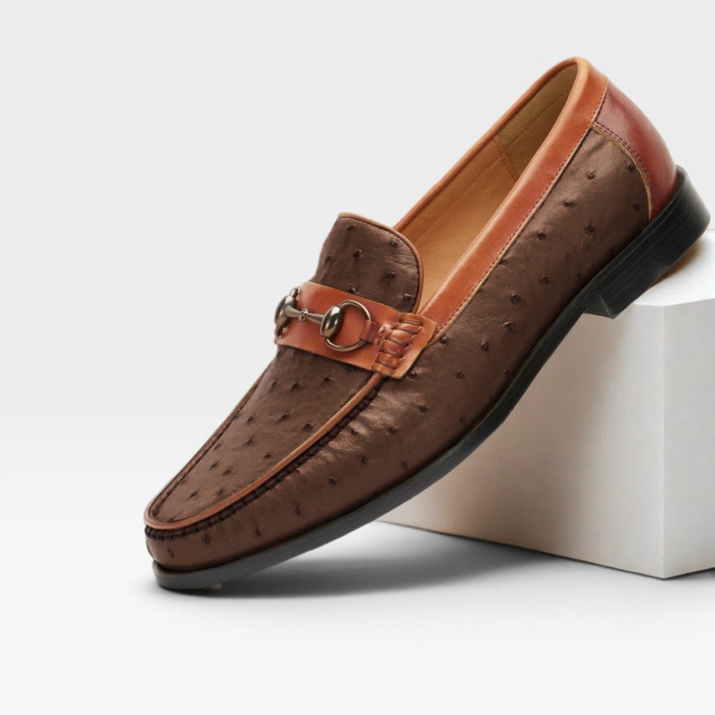 Herren Echtleder Bit Loafers – Klassische Slip-On Smarte Dressschuhe