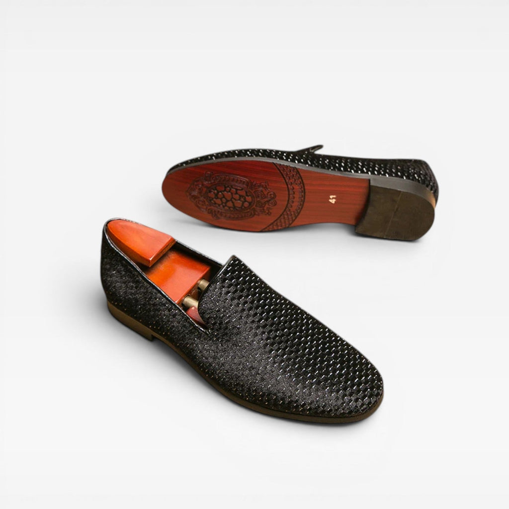 Herren Samt Slipper – Elegante Slip-On Smarte formelle Schuhe