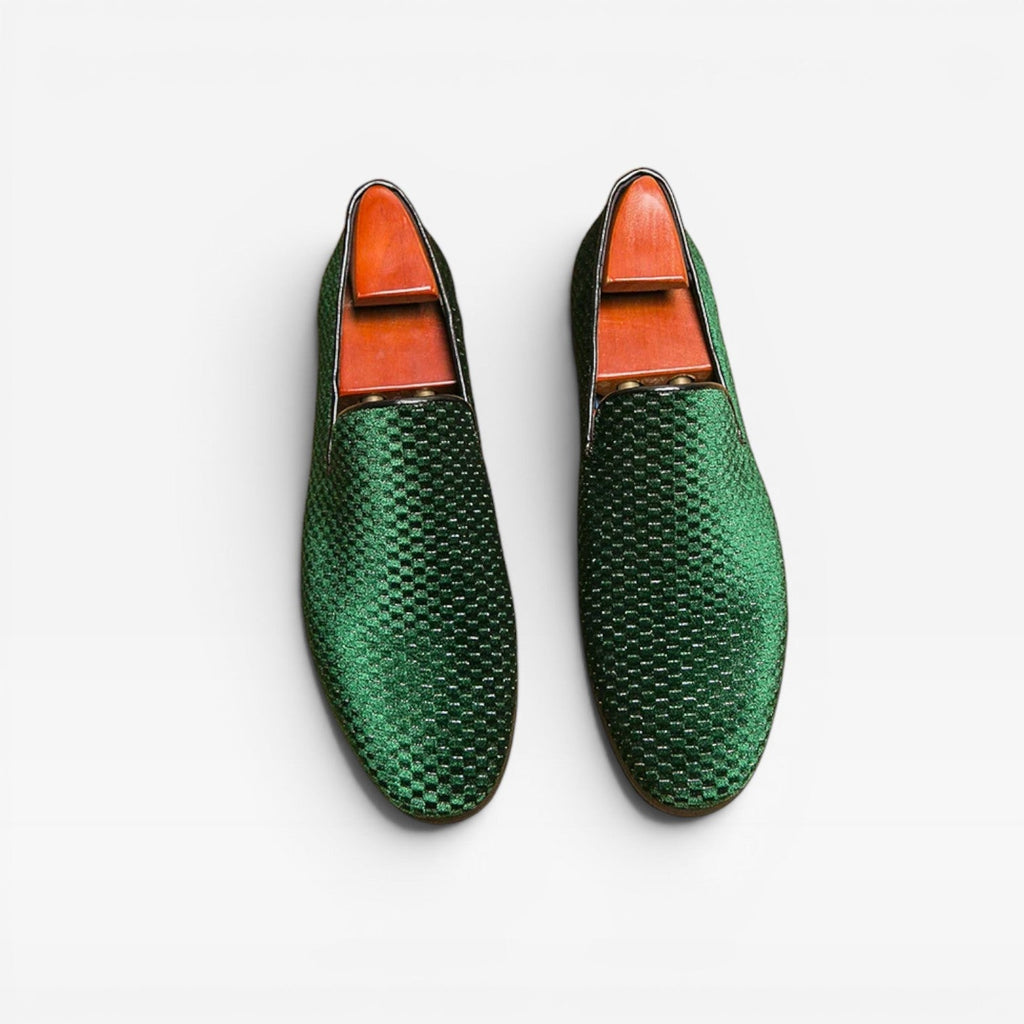 Herren Samt Slipper – Elegante Slip-On Smarte formelle Schuhe