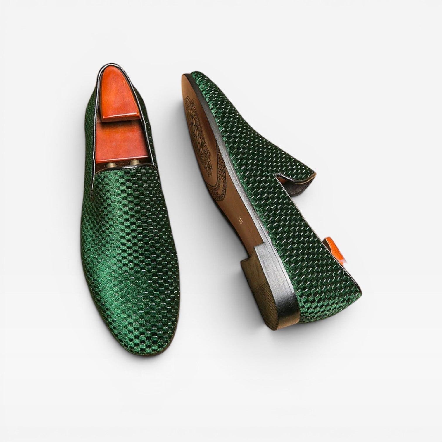 Herren Samt Slipper – Elegante Slip-On Smarte formelle Schuhe