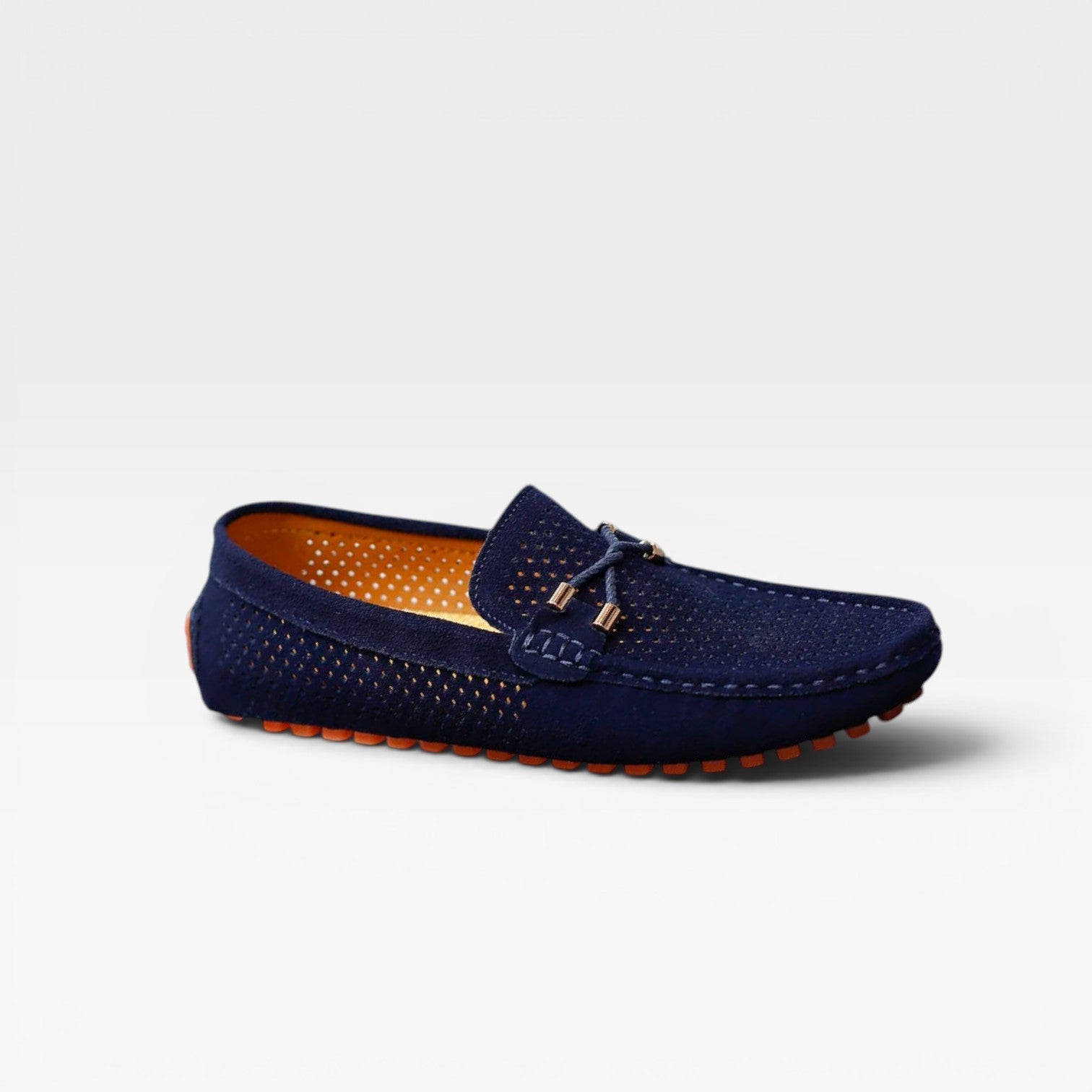 Herren Wildleder Mokassins – Atmungsaktive Perforierte Komfort Slipper