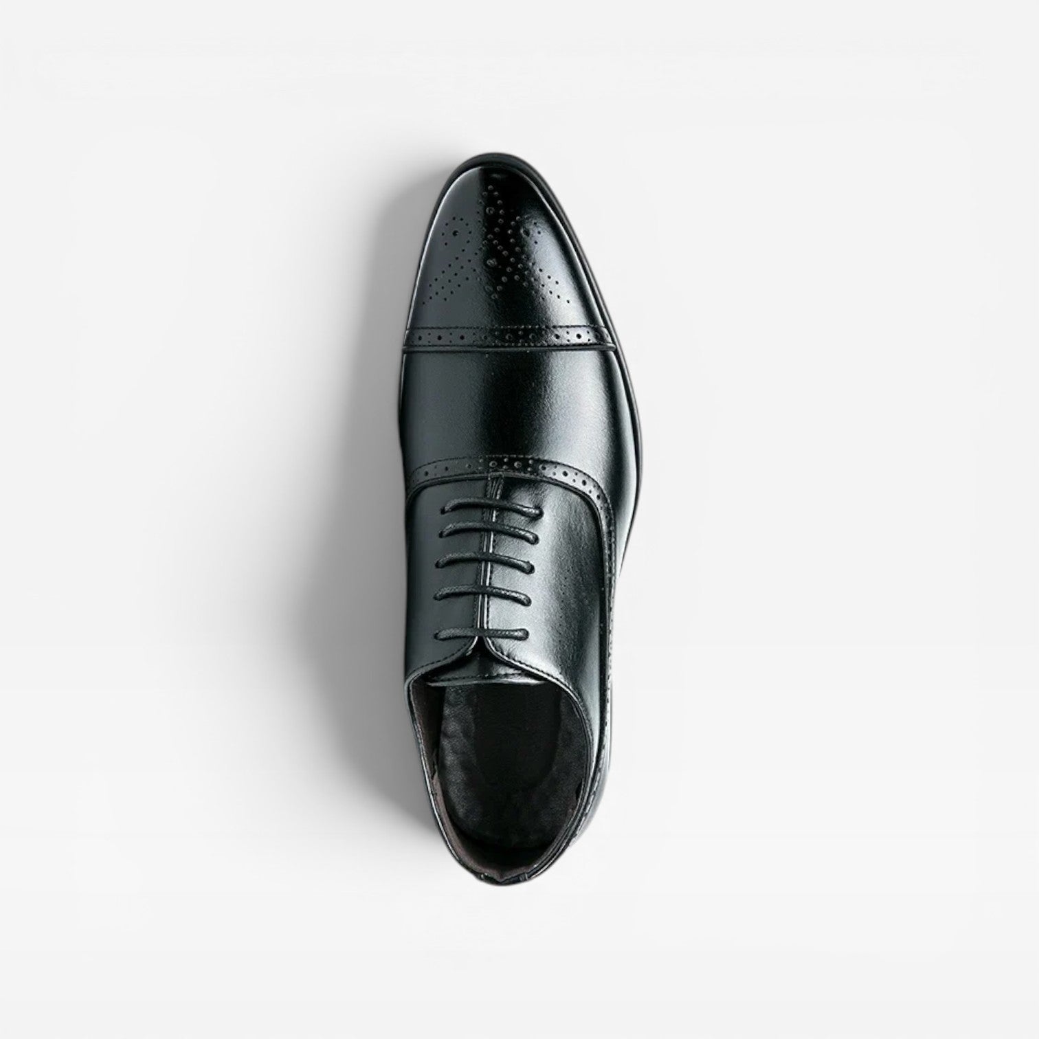 Herren Brogue Oxford Schuhe – Klassische Leder Schnürschuhe mit Kappenzehe