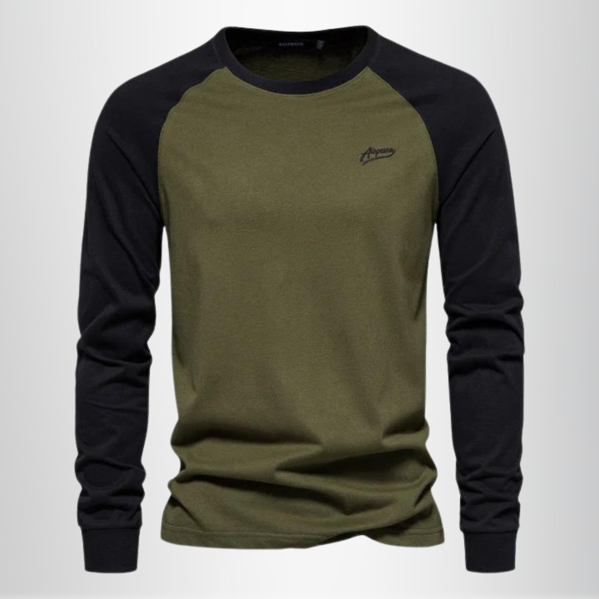 Herren Raglan Longsleeve aus Baumwolle – Langarmshirt mit Kontrastärmeln