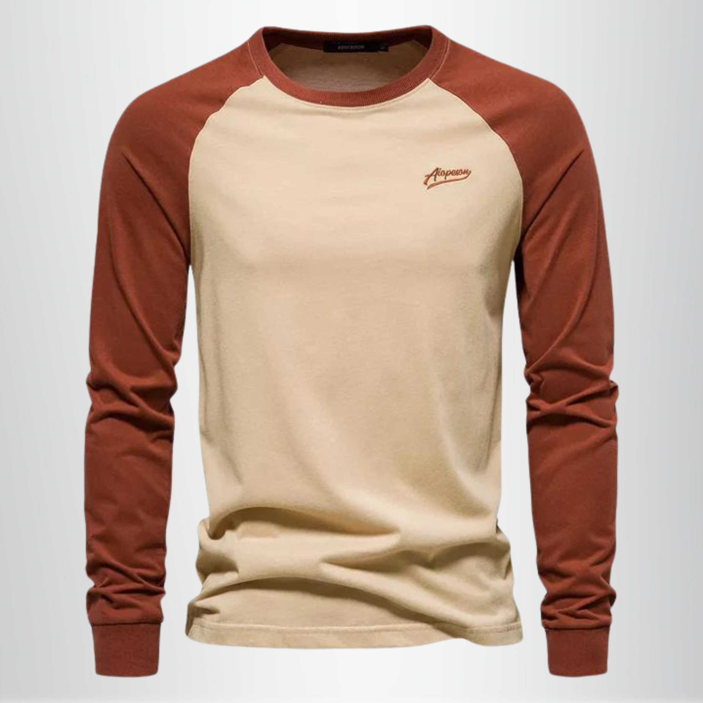 Herren Raglan Longsleeve aus Baumwolle – Langarmshirt mit Kontrastärmeln