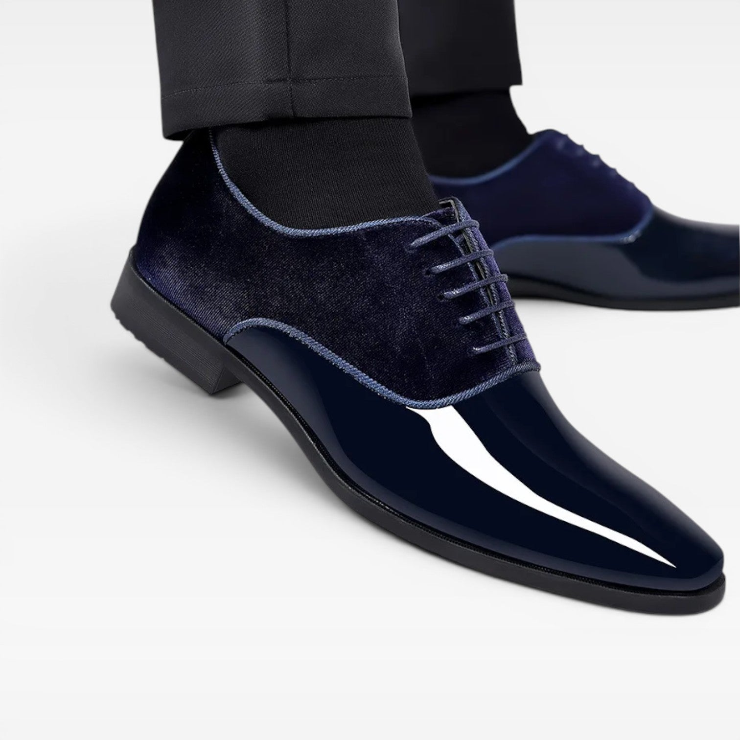 Herren Oxford Schnürschuhe – Klassische Schnürschuhe mit Kontrastfinish für besondere Anlässe