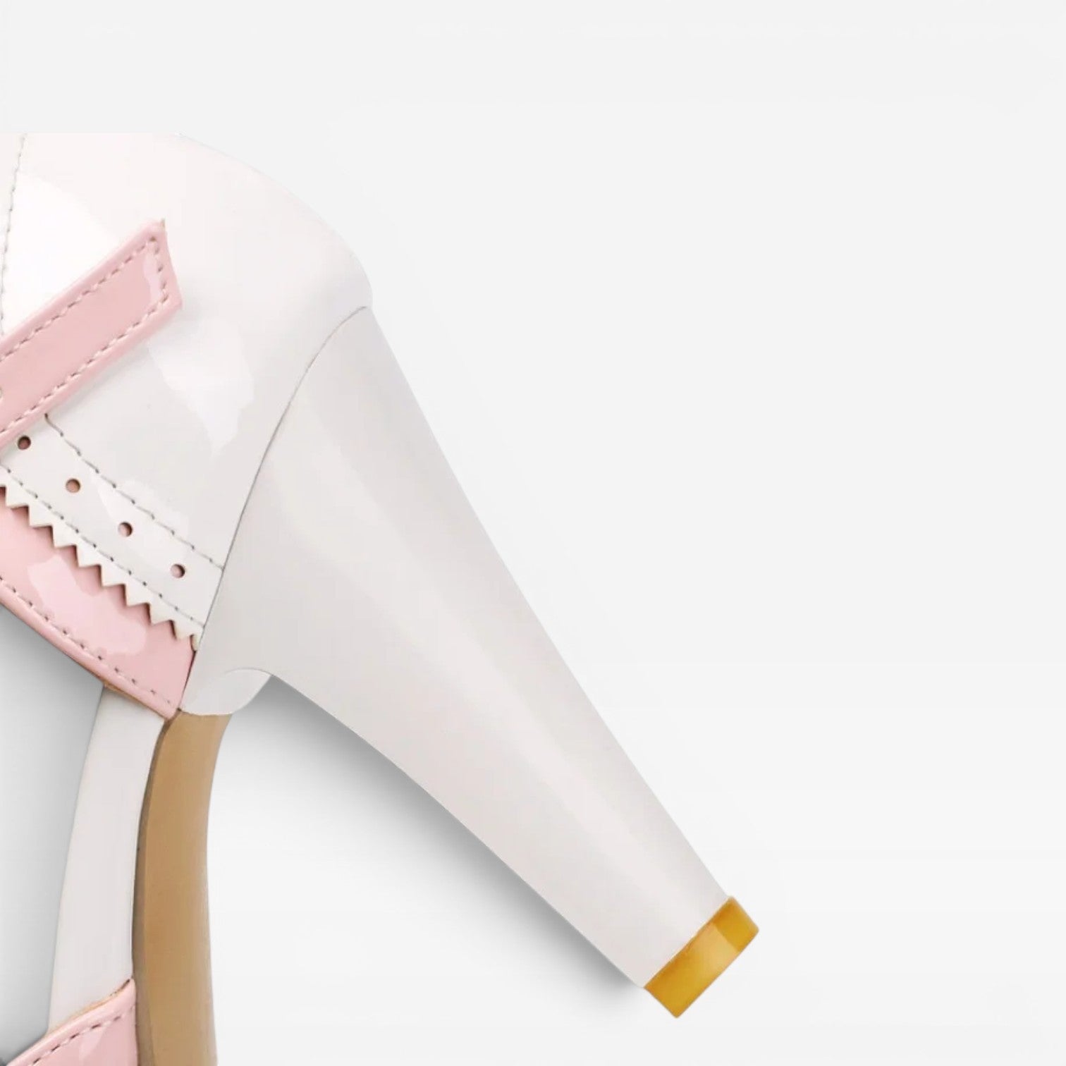 Damen Vintage Mary Jane Pumps – Elegante T-Riemen Zwei-Ton Brogue Absätze für Partys und besondere Anlässe