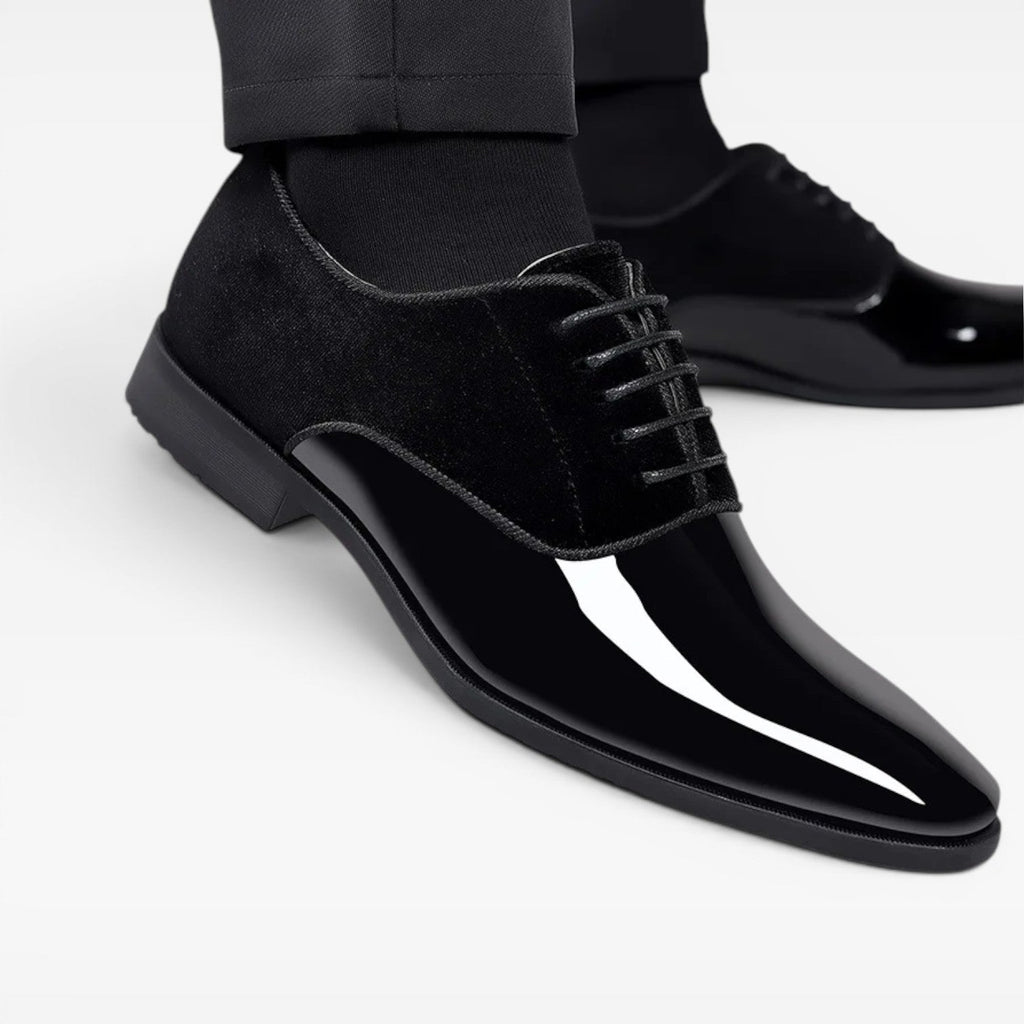 Herren Oxford Schnürschuhe – Klassische Schnürschuhe mit Kontrastfinish für besondere Anlässe
