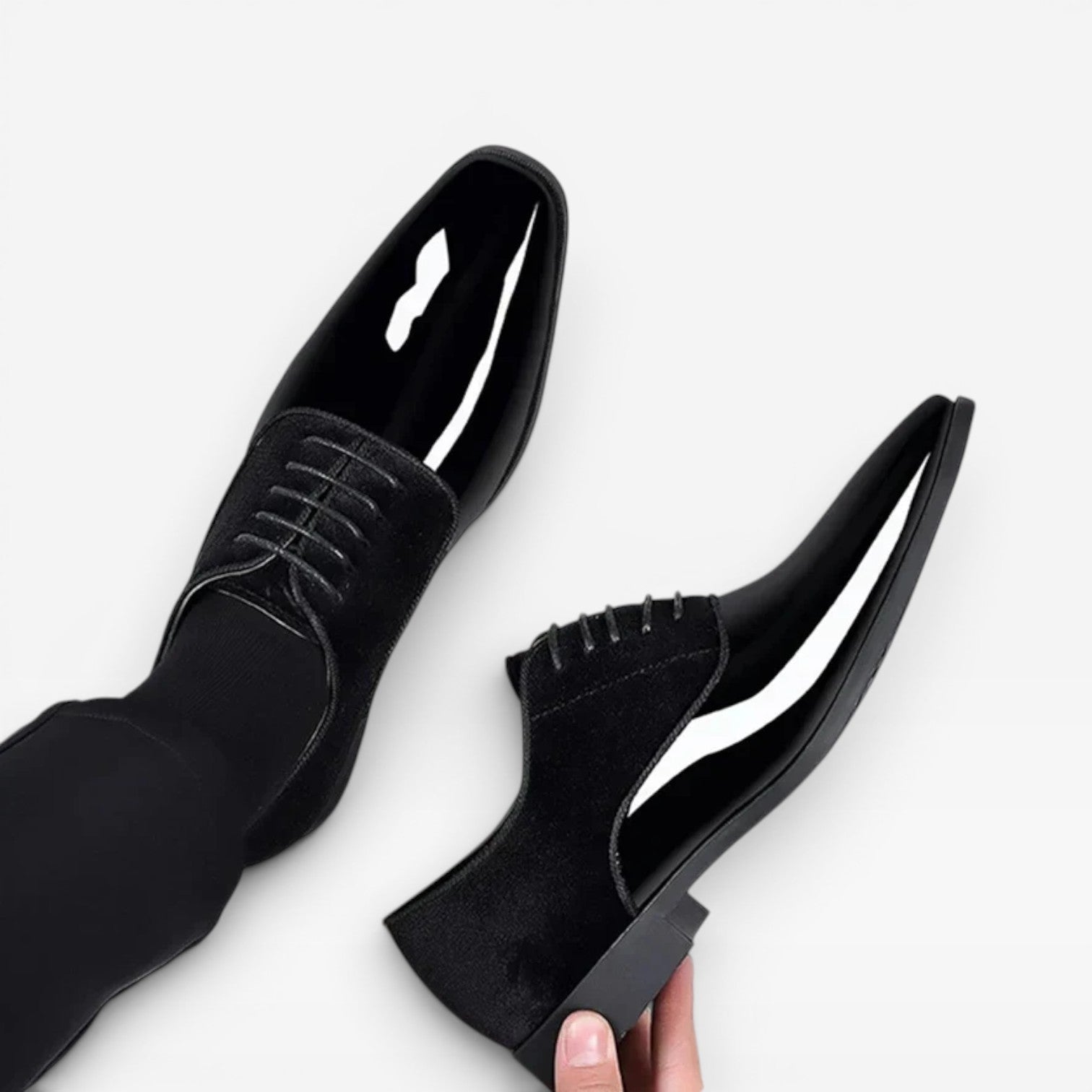 Herren Oxford Schnürschuhe – Klassische Schnürschuhe mit Kontrastfinish für besondere Anlässe