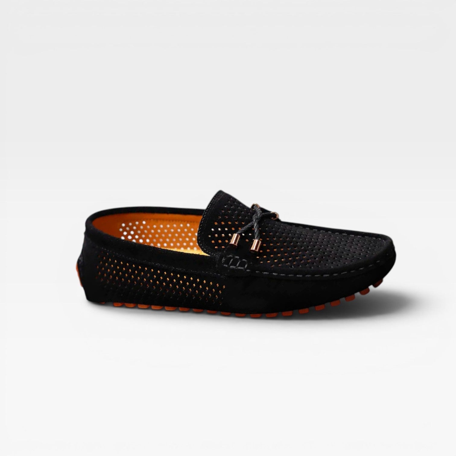 Herren Wildleder Mokassins – Atmungsaktive Perforierte Komfort Slipper