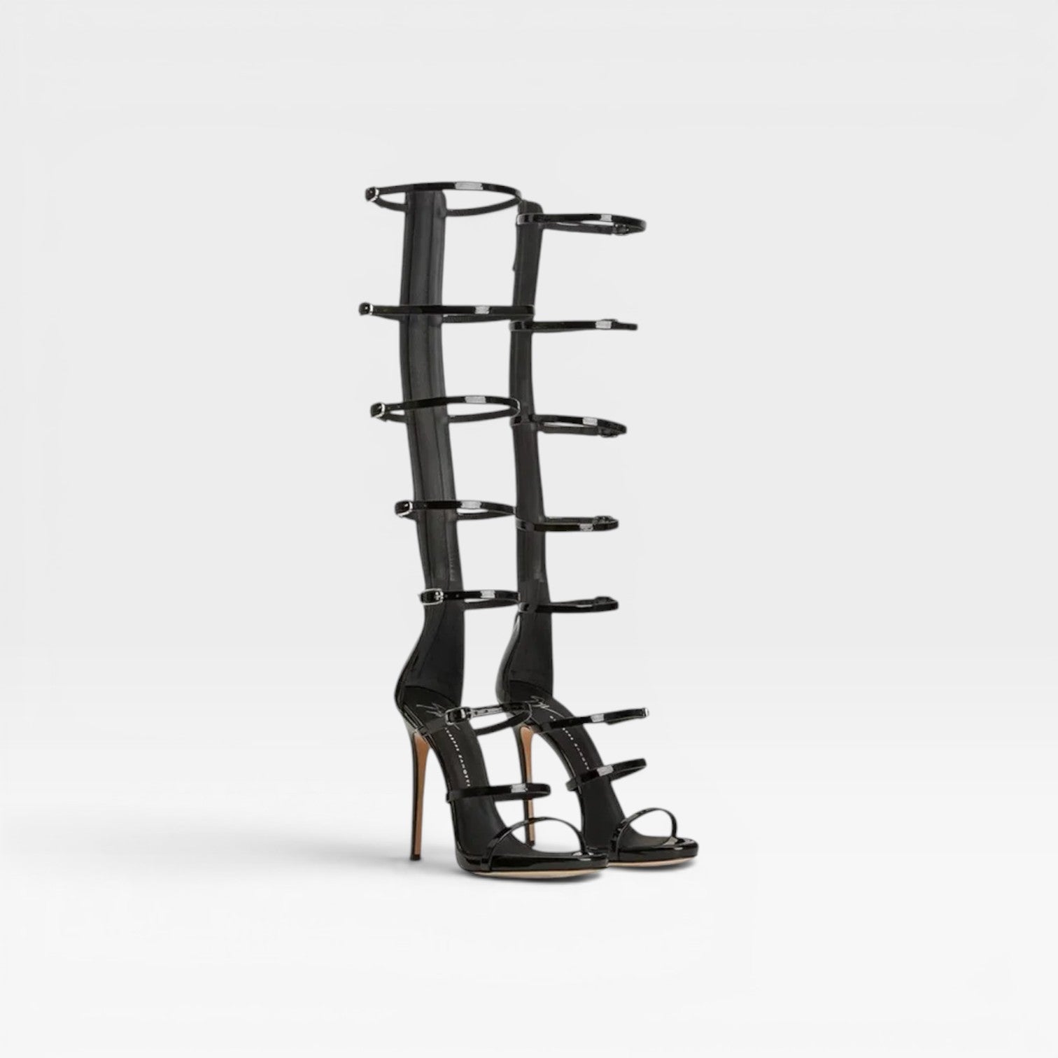Damen Knöchelhohe Gladiatorenabsätze – Statement Schnallenriemen Stiletto für besondere Anlässe
