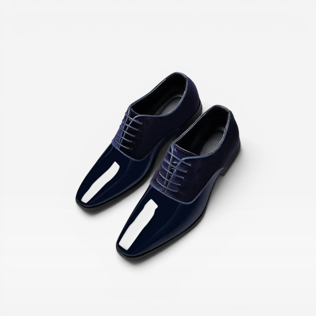 Herren Oxford Schnürschuhe – Klassische Schnürschuhe mit Kontrastfinish für besondere Anlässe