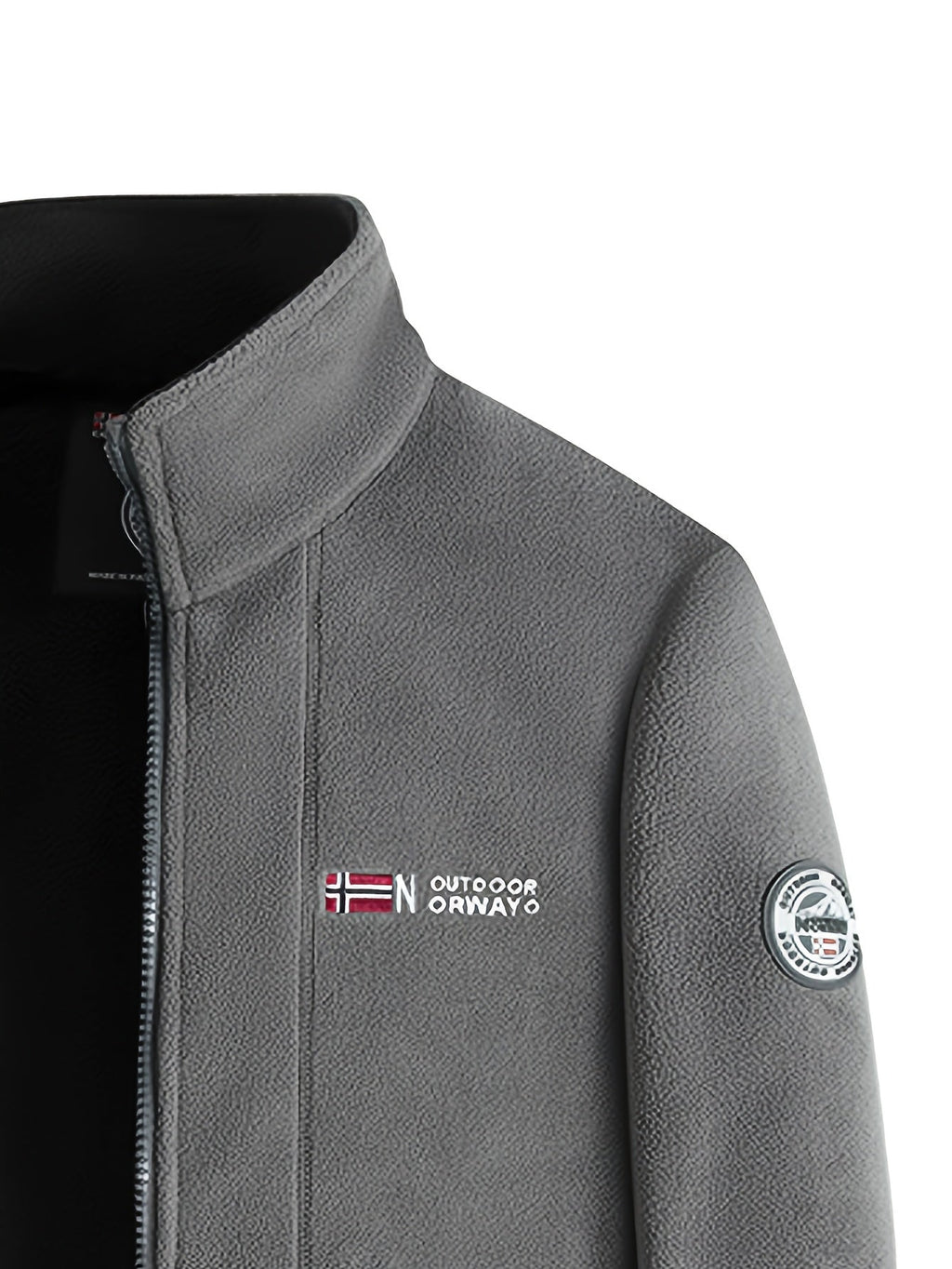 Herren Fleecejacke mit Stehkragen – Outdoor Jacke warm
