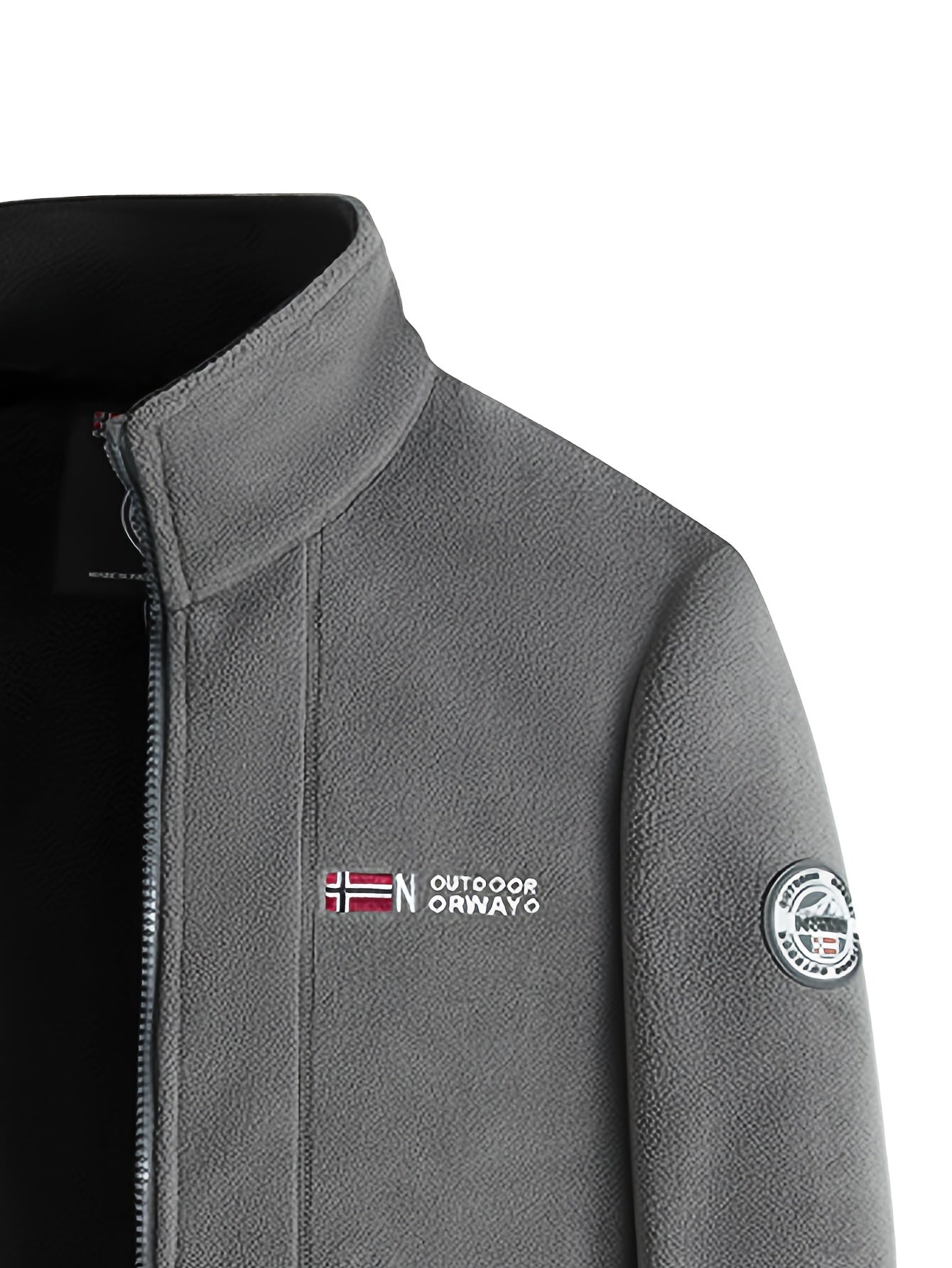 Herren Fleecejacke mit Stehkragen – Outdoor Jacke warm