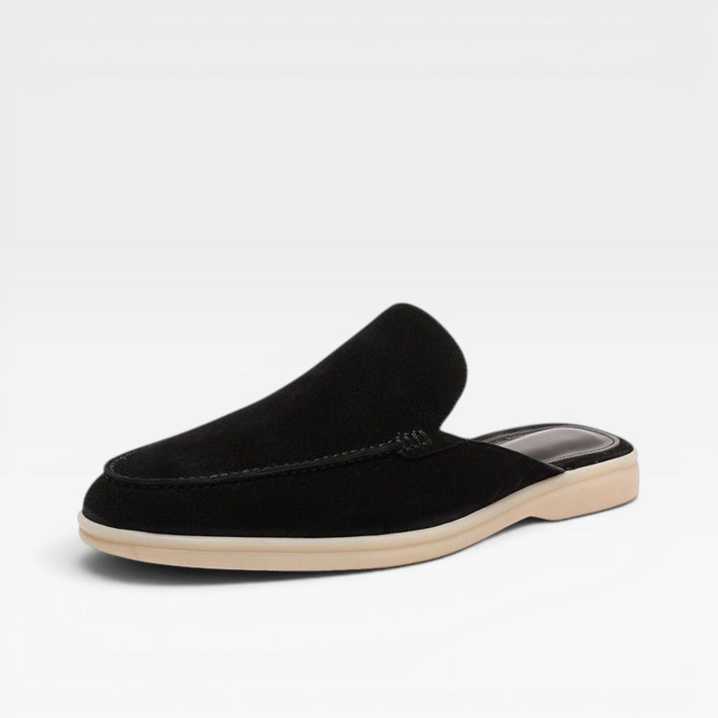 Herren Wildleder Mules – Rückenschuhe ohne Ferse, lässige Slipper