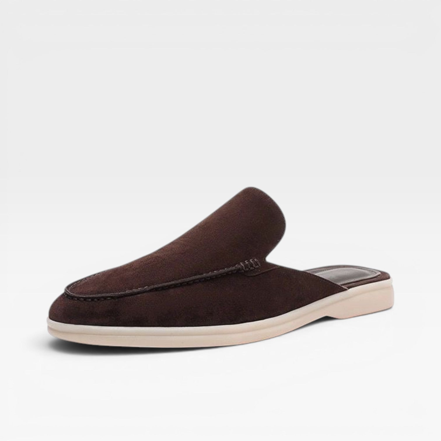 Herren Wildleder Mules – Rückenschuhe ohne Ferse, lässige Slipper