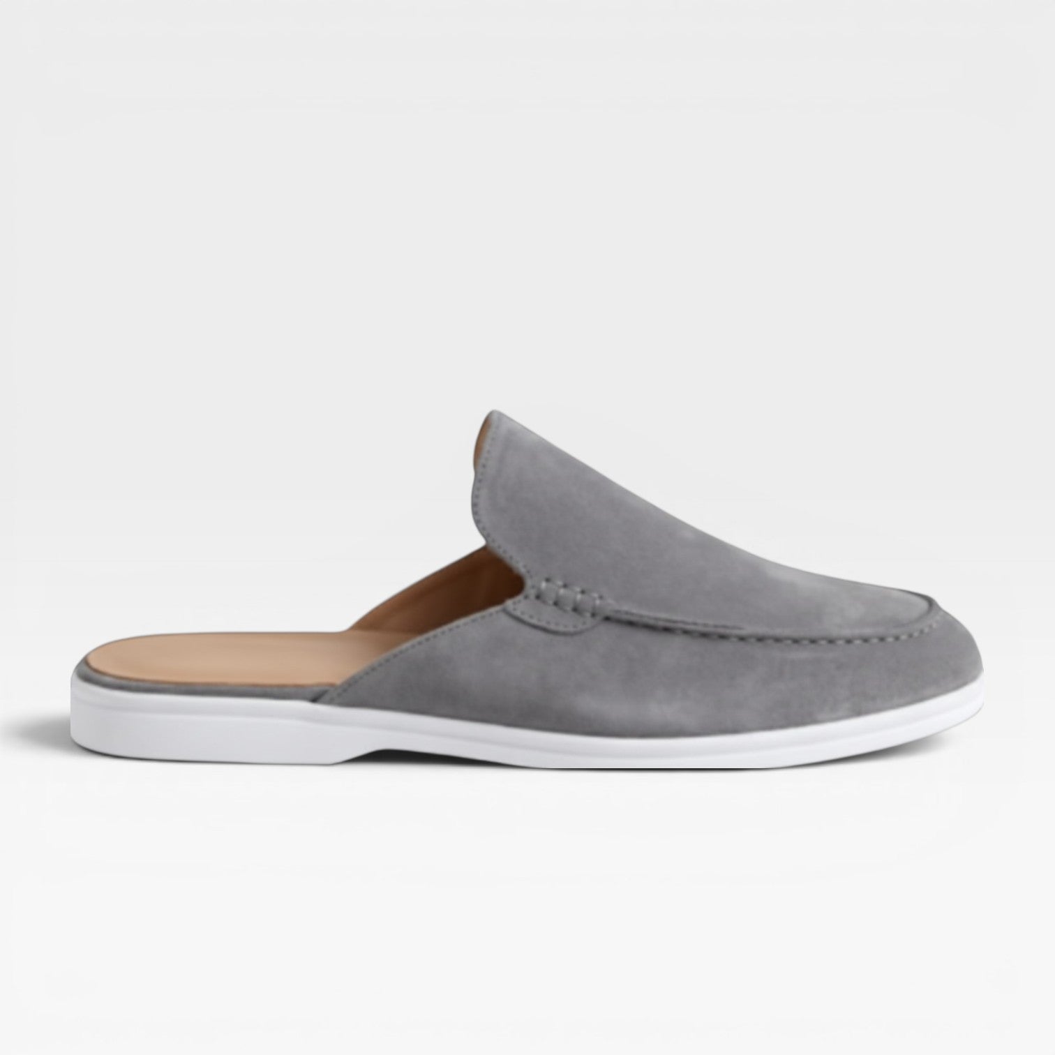 Herren Wildleder Mules – Rückenschuhe ohne Ferse, lässige Slipper