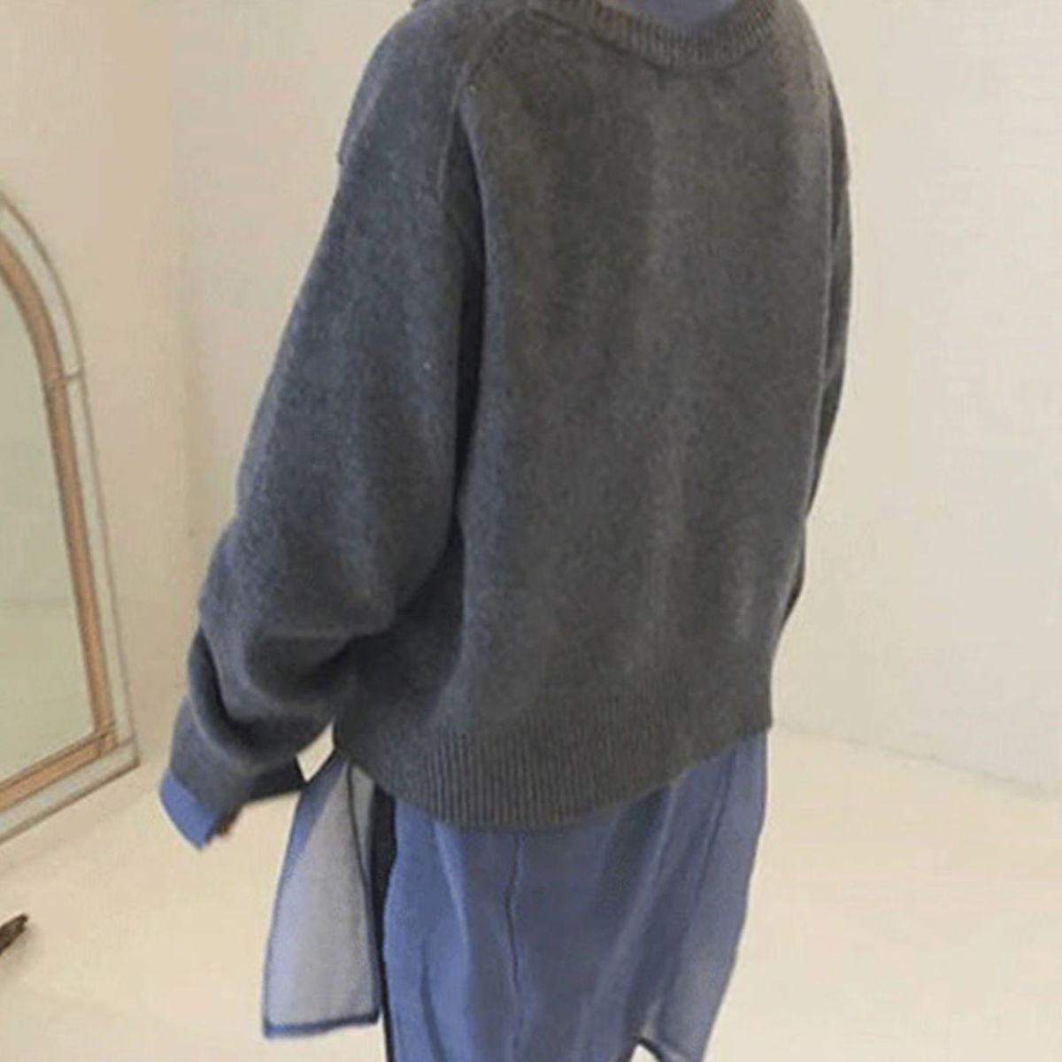 Damen Strickjacke Cardigan – Oversize Cardigan mit Knöpfen