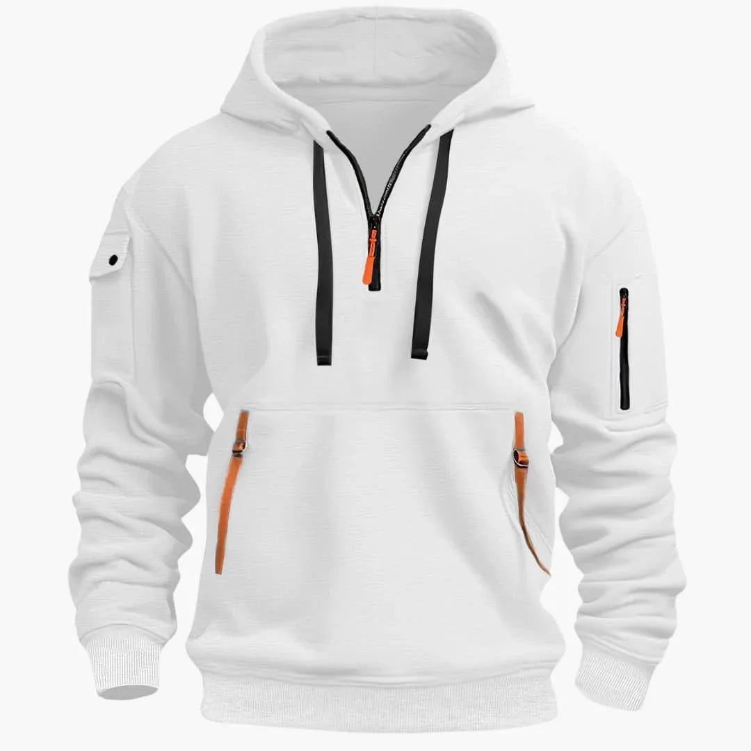 Herren Kapuzenpullover mit Zipper – Hoodie mit verstellbarer Kapuze