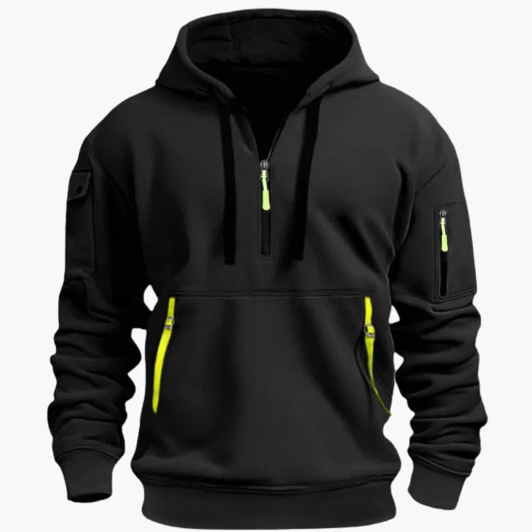 Herren Kapuzenpullover mit Zipper – Hoodie mit verstellbarer Kapuze