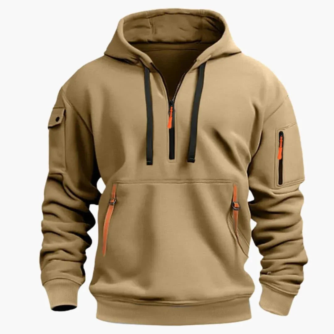 Herren Kapuzenpullover mit Zipper – Hoodie mit verstellbarer Kapuze
