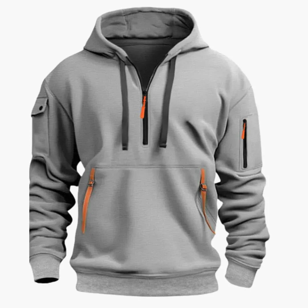 Herren Kapuzenpullover mit Zipper – Hoodie mit verstellbarer Kapuze
