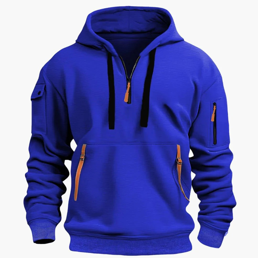 Herren Kapuzenpullover mit Zipper – Hoodie mit verstellbarer Kapuze