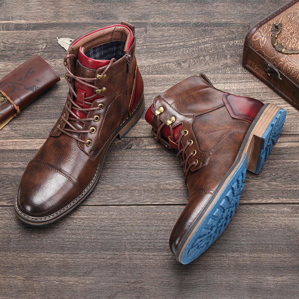 Herren Klassische Schnürstiefel – Elegante Stiefel für jeden Anlass