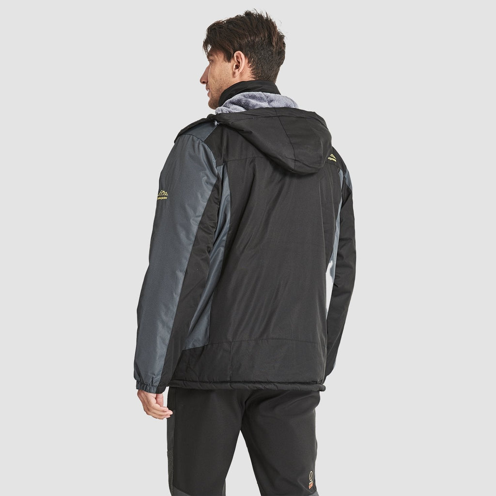 Herren Winterjacke winddicht – Skijacke mit Wärmefutter und Kapuze