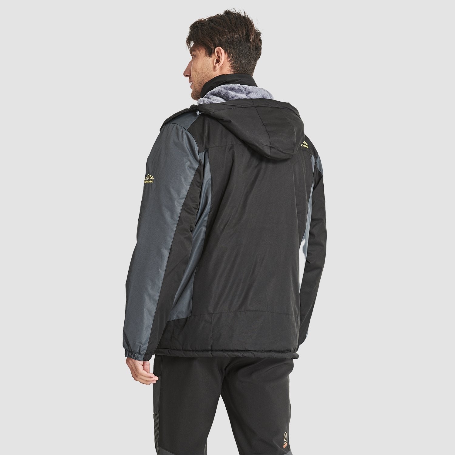 Herren Winterjacke winddicht – Skijacke mit Wärmefutter und Kapuze