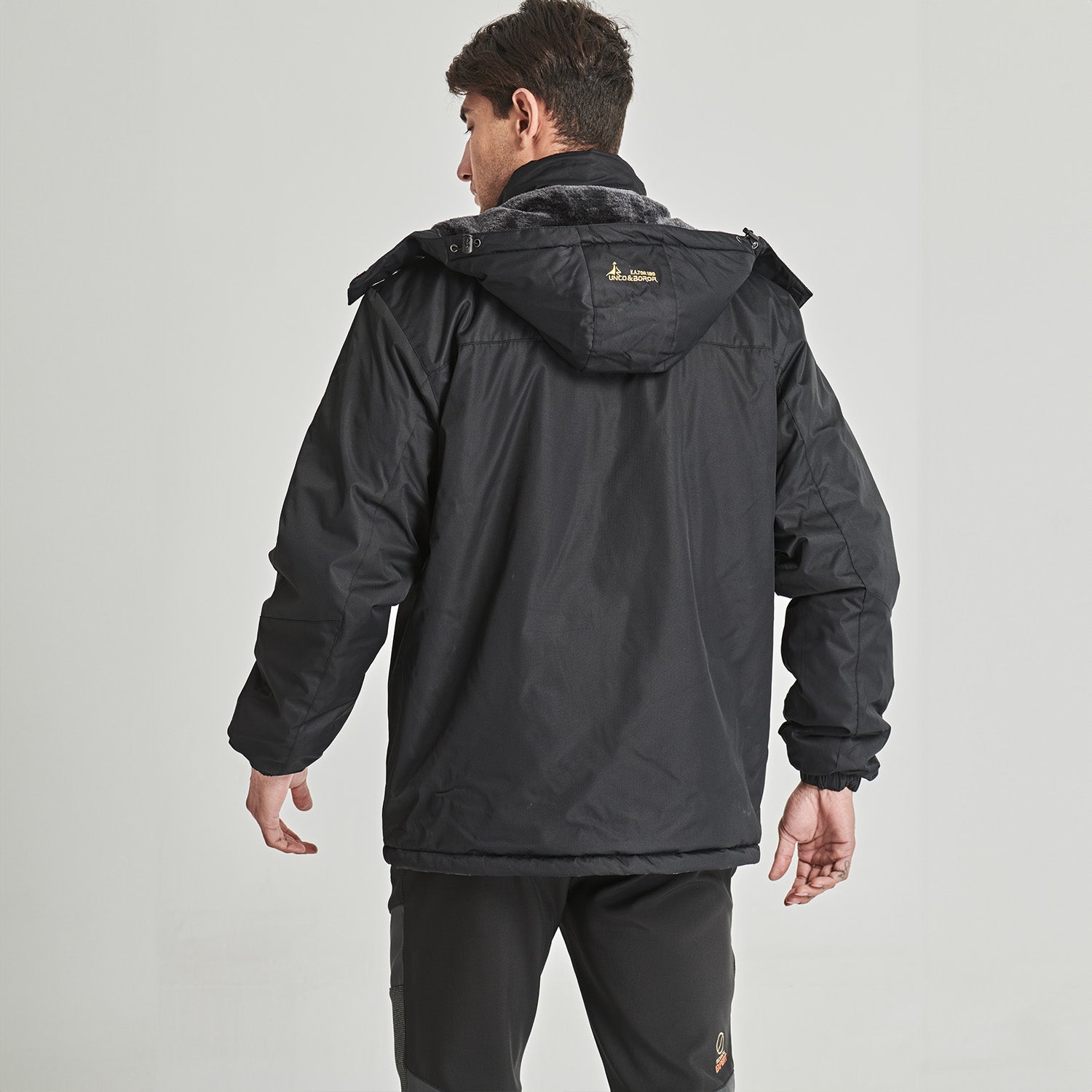 Herren Skijacke wasserabweisend – Winterjacke mit Kapuze und Fleece-Futter