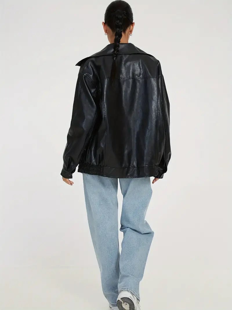 Damen Bomberjacke in Leder