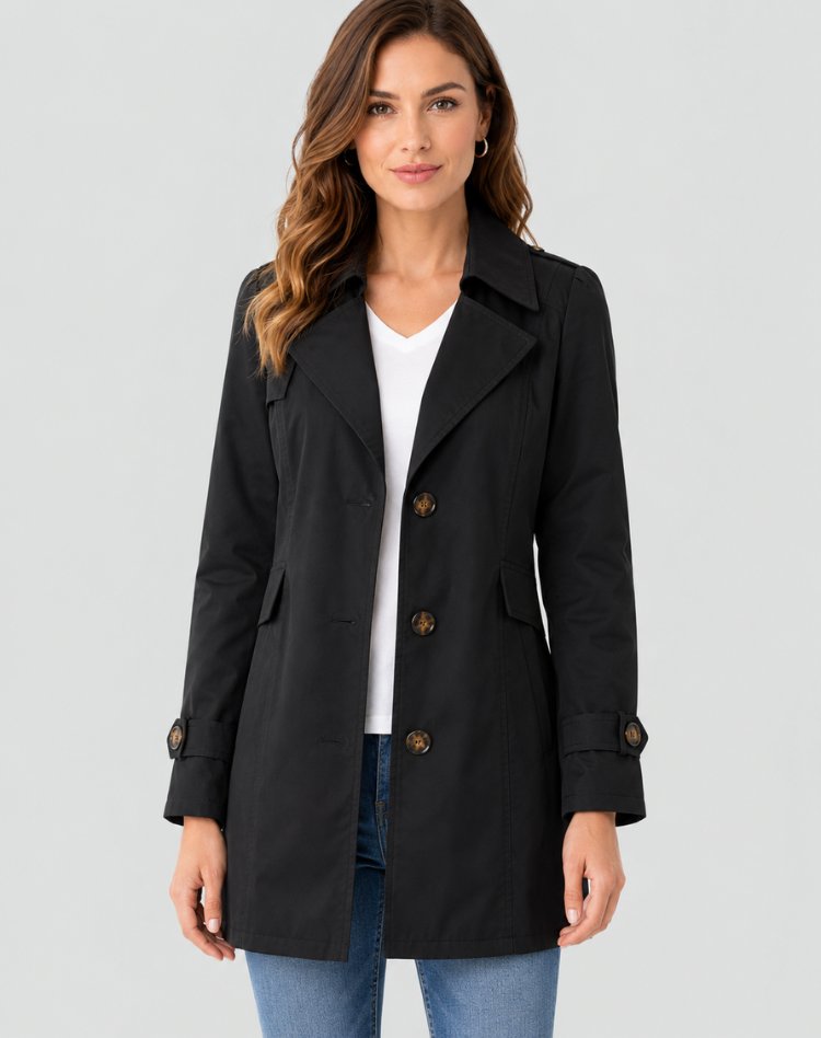 Damen Eleganter Trenchcoat