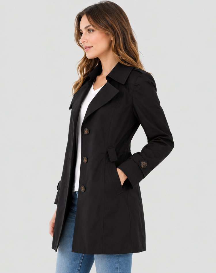 Damen Eleganter Trenchcoat