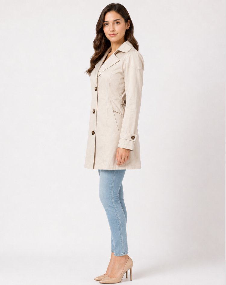 Damen Eleganter Trenchcoat