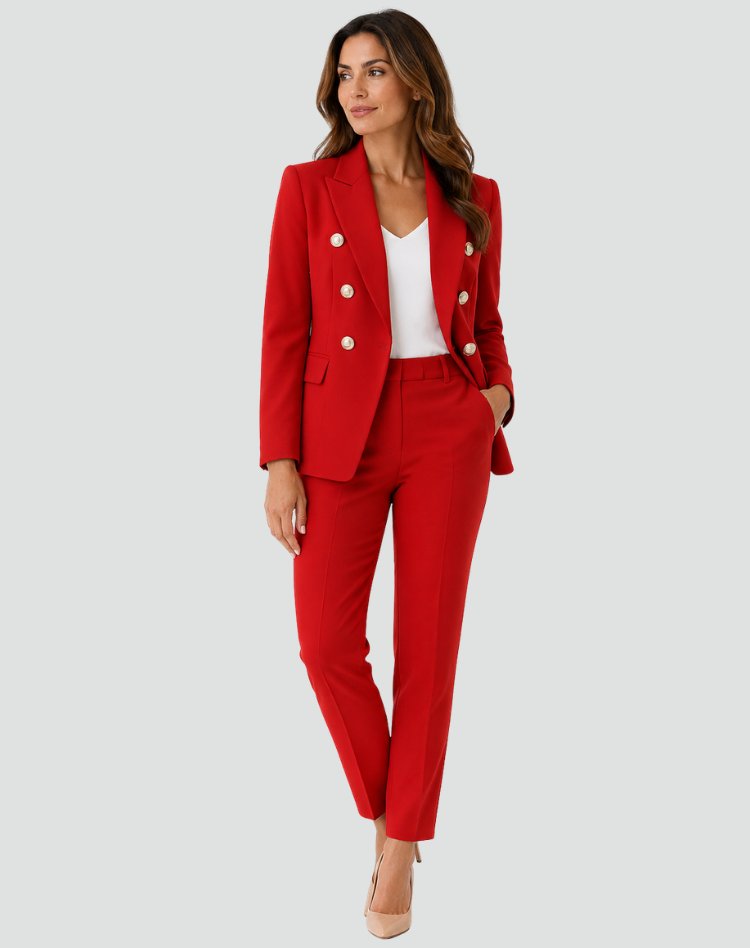 Damen Eleganter Hosenanzug mit Blazer