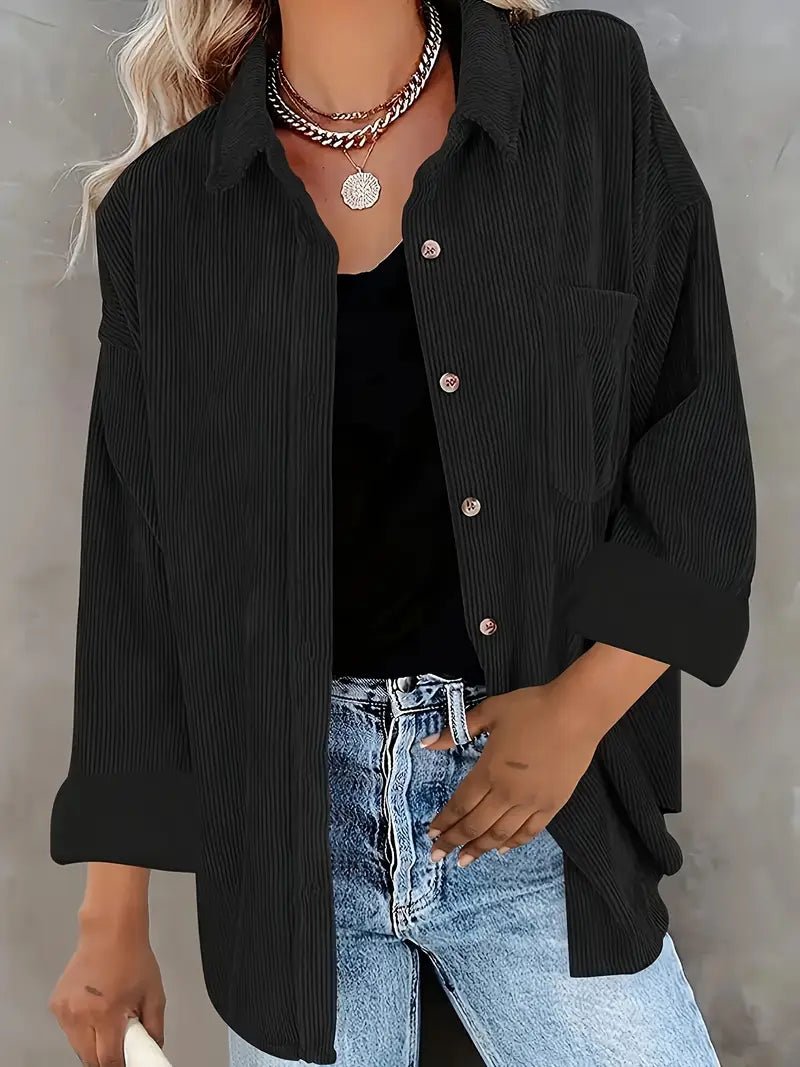 Damen Lässiges Overshirt aus Cord