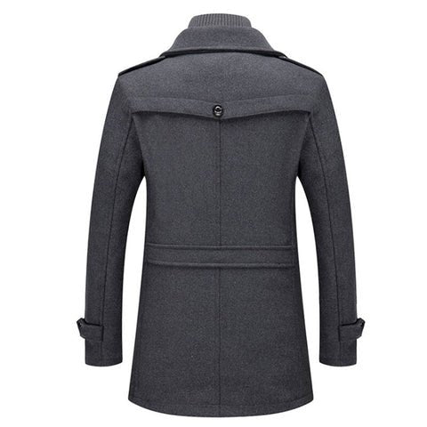Herren Eleganter Kurzmantel mit Stehkragen