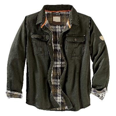 Herren Overshirt aus gewachster Baumwolle