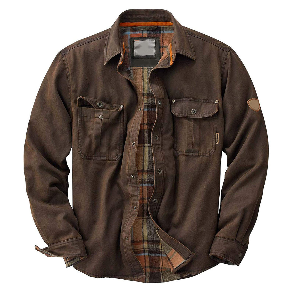 Herren Overshirt aus gewachster Baumwolle